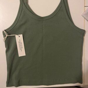 Arq Crop Tank in Celadon